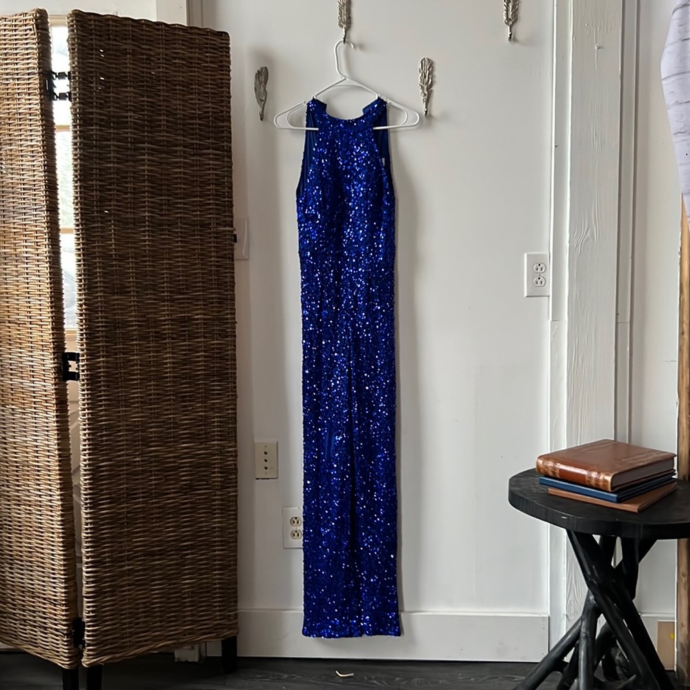 Ashley Lauren Size 0 Sequin Jumpsuit